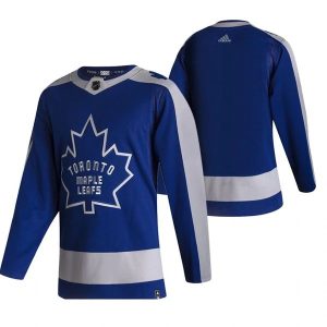 Toronto Maple Leafs Trikot Blank 2022 Reverse Retro Blau Authentic